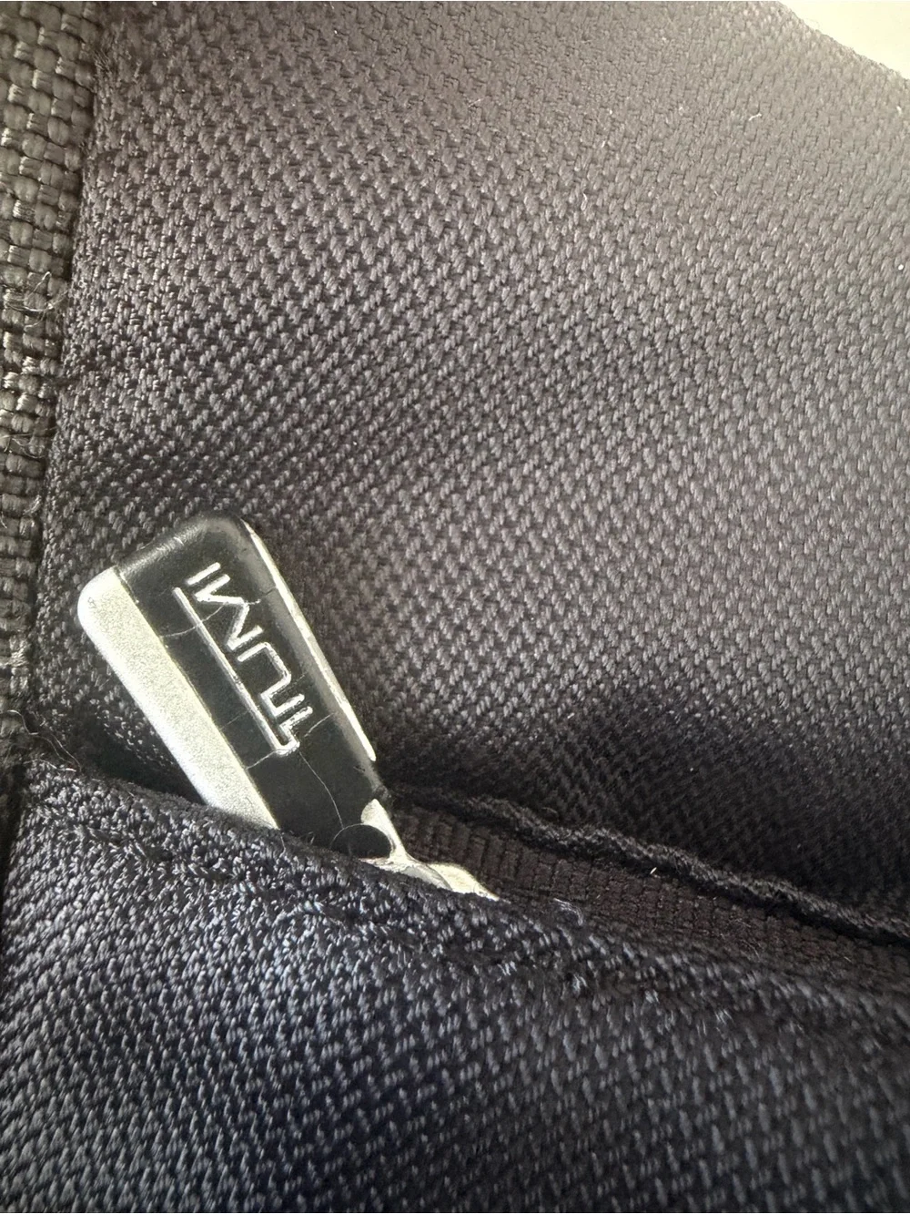 EUC Tumi Gray Balistic Nylon Crossbody Messenger Bag with Adjustable Strap